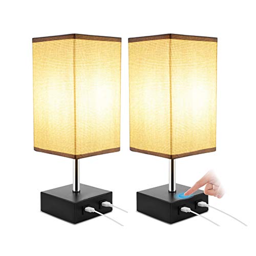 ENCOFT Lámparas de mesa de noche modernas